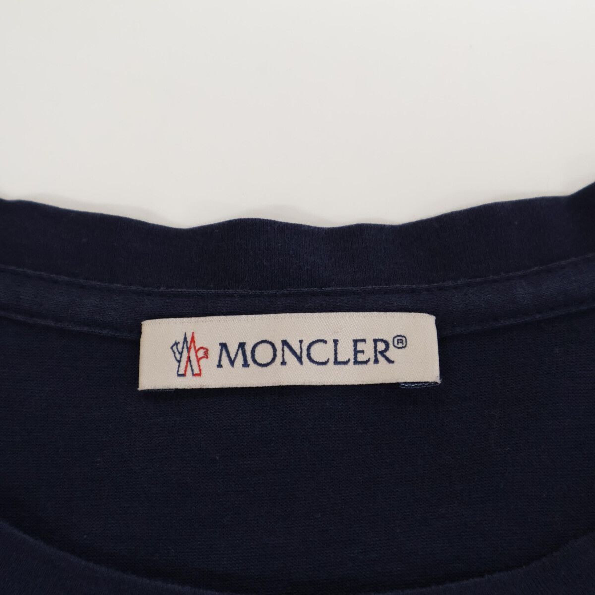 Moncler Mon Cles Navy Logo Short Sleeve Top XS — view 3