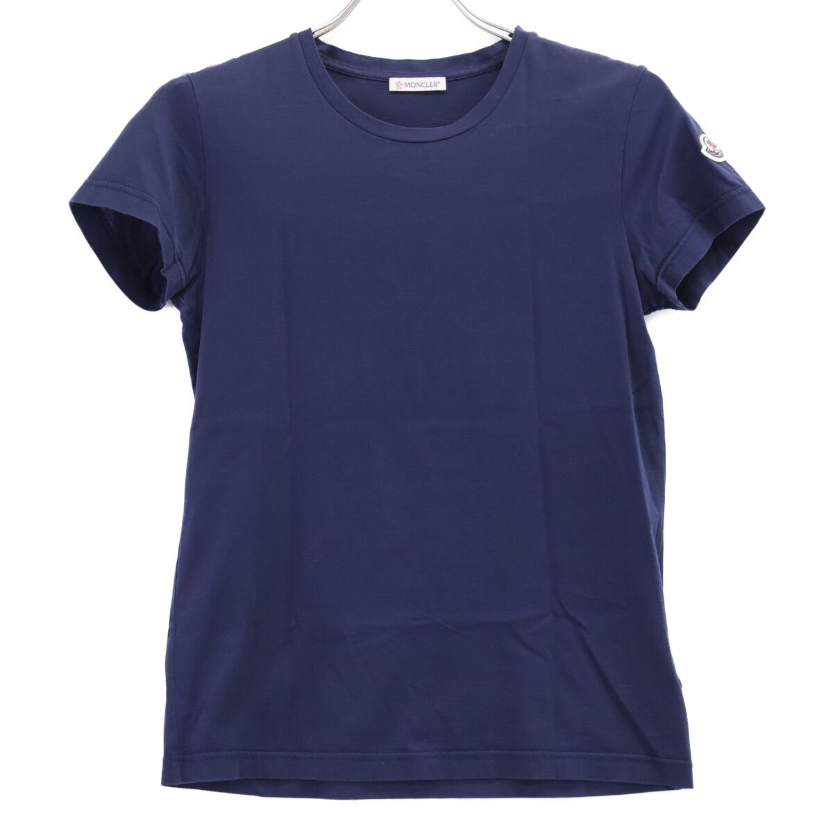 Moncler Mon Cles Navy Logo Short Sleeve Top XS