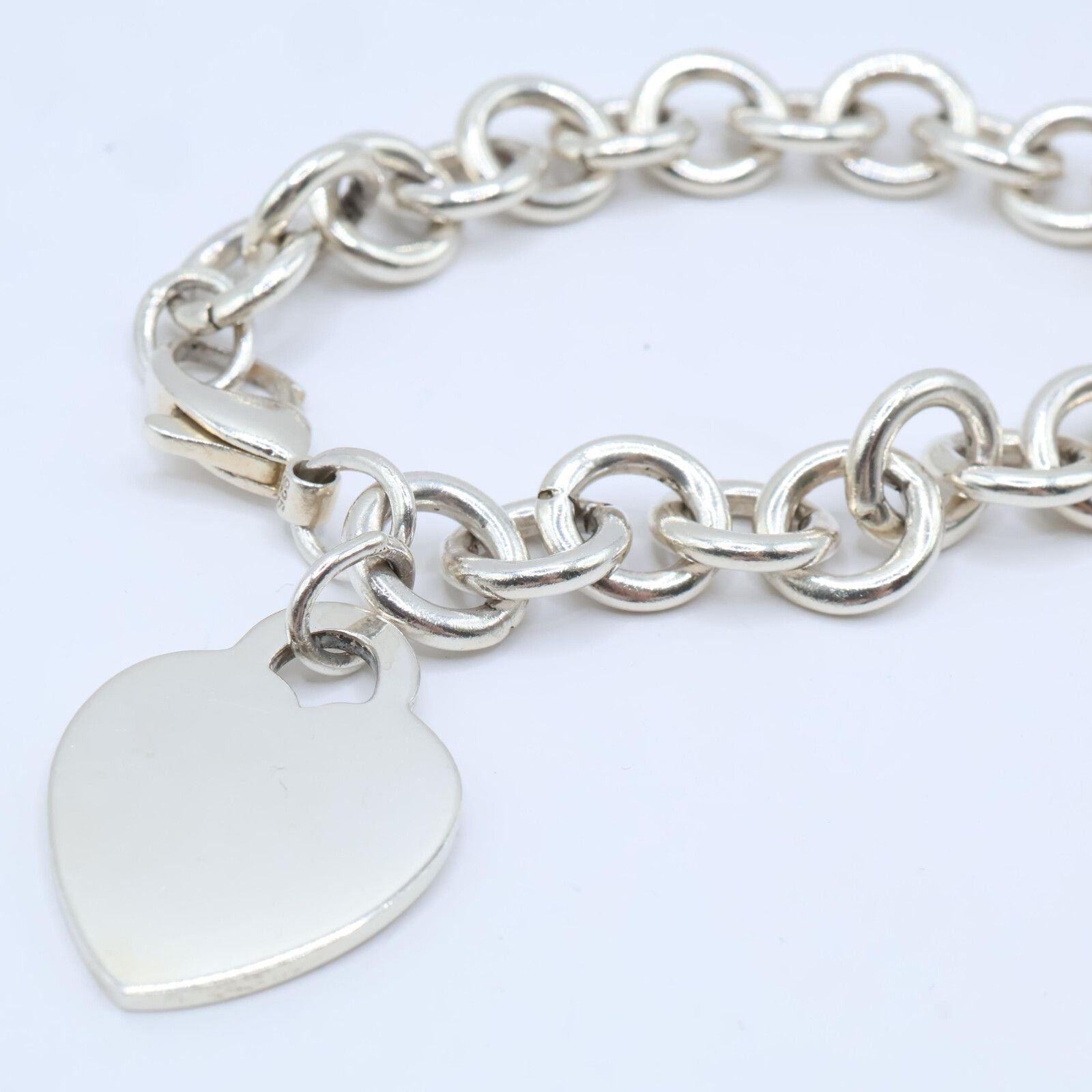 Tiffany & Co Heart Tag Bracelet 925 Sterling Silver — view 4