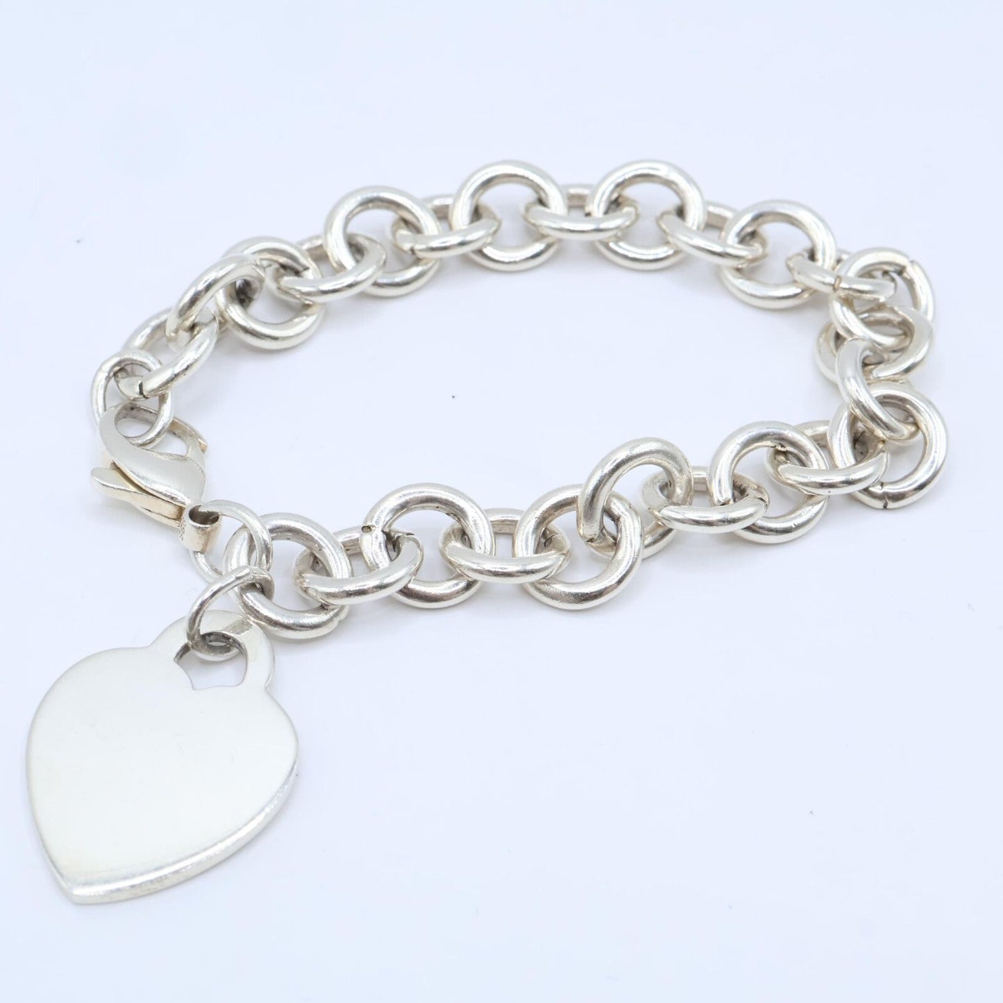 Tiffany & Co Heart Tag Bracelet 925 Sterling Silver — view 2