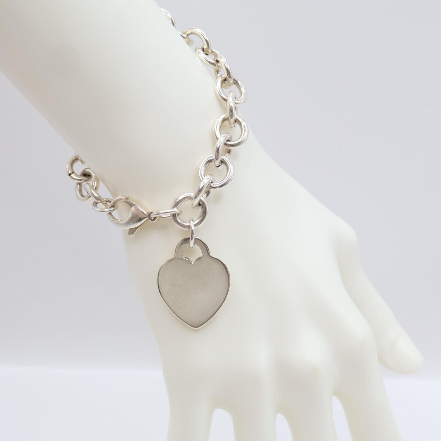 Tiffany & Co Heart Tag Bracelet 925 Sterling Silver — view 7