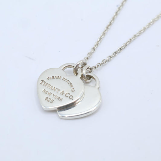 Tiffany & Co Return to Double Heart Tag Necklace