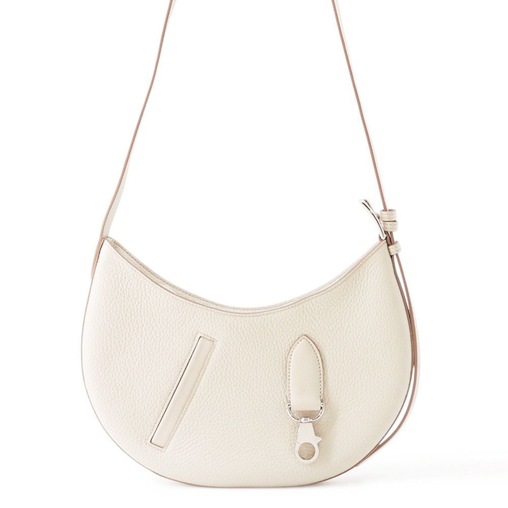 Hermes Shoulder Bag Petit Arson Beton Silver Taurillon Clemence