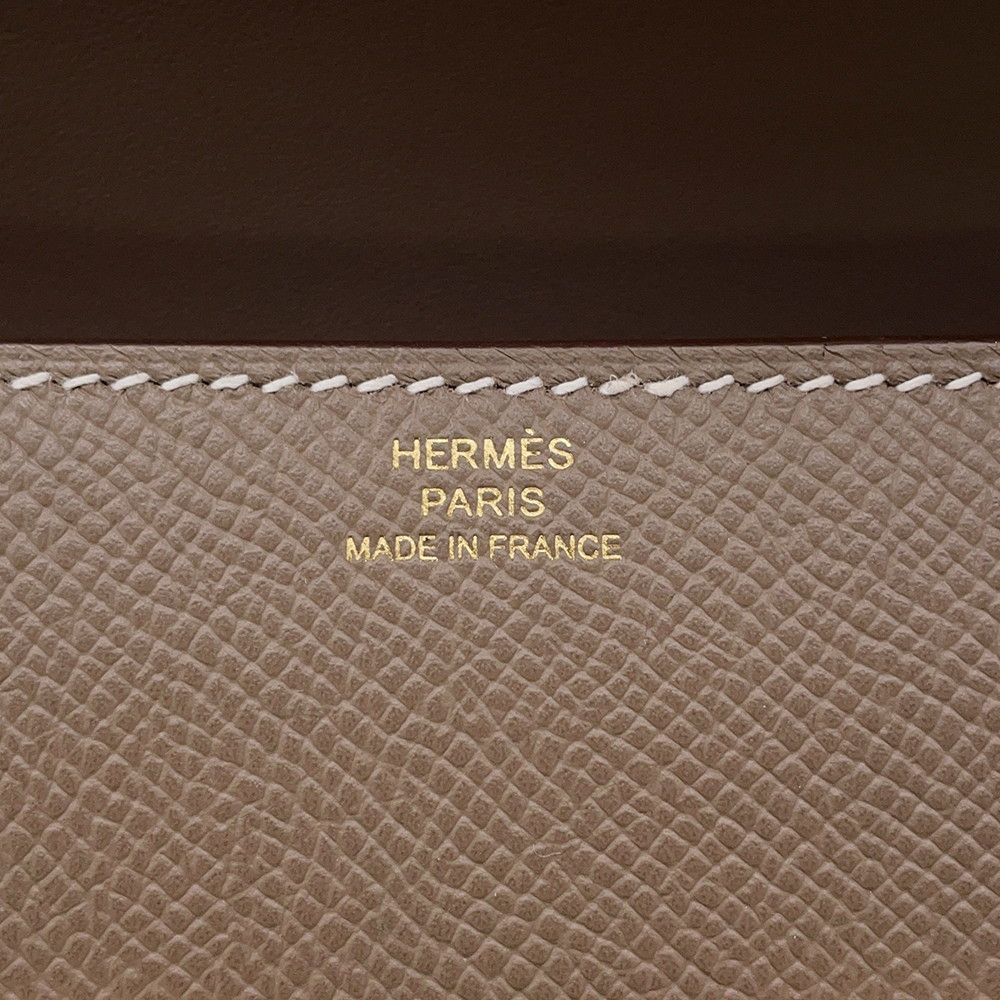 Hermes Constance Elan Miroir Etoupe Matte Champagne Gold Epsom — view 7