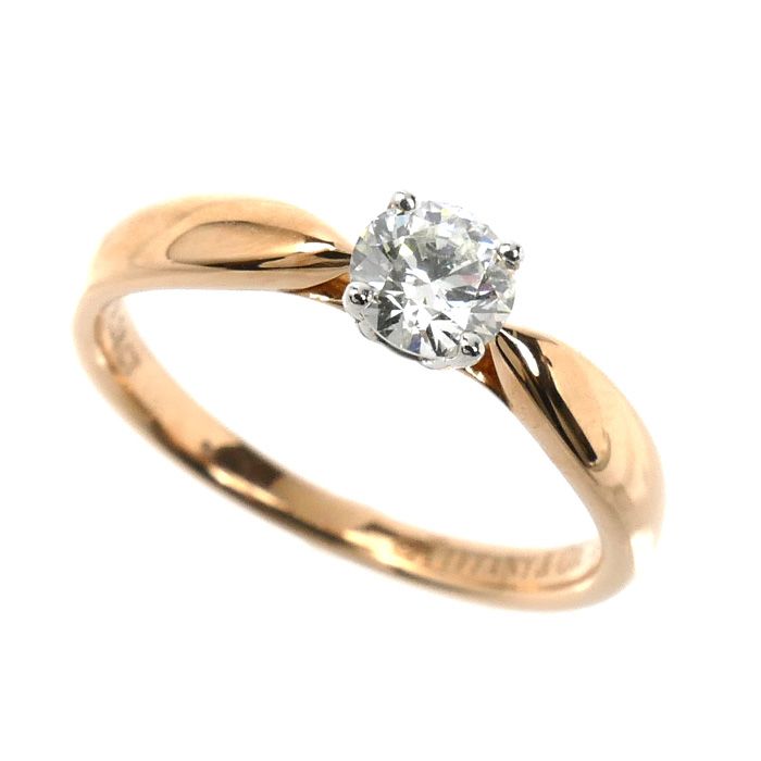 Tiffany & Co 18k Pink Gold Harmony Diamond Ring