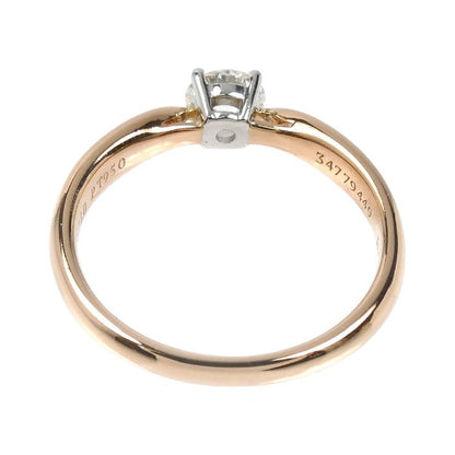 Tiffany & Co 18k Pink Gold Harmony Diamond Ring — view 4