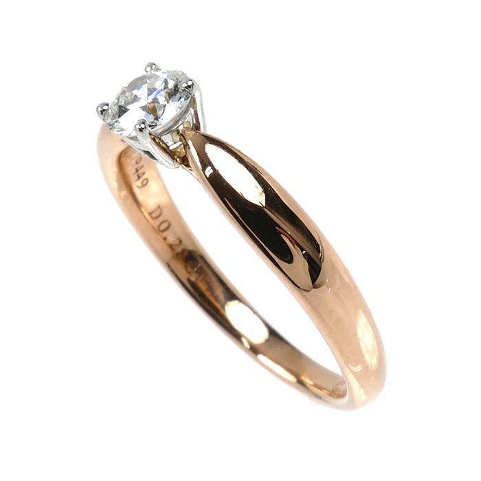 Tiffany & Co 18k Pink Gold Harmony Diamond Ring — view 2