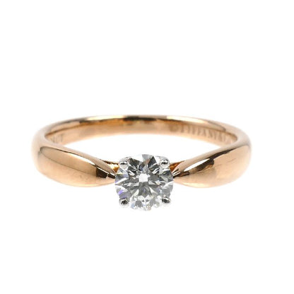 Tiffany & Co 18k Pink Gold Harmony Diamond Ring — view 3