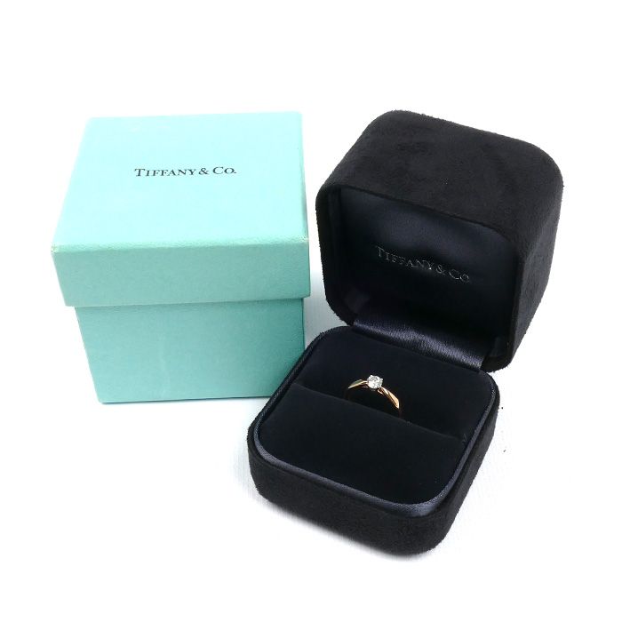 Tiffany & Co 18k Pink Gold Harmony Diamond Ring — view 8