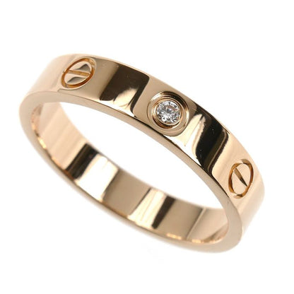 Cartier 18k Pink Gold Mini Love Diamond Ring