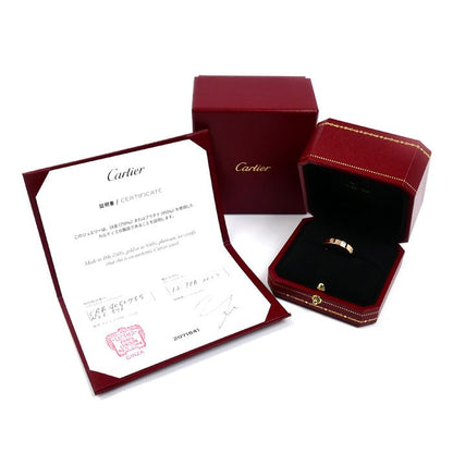 Cartier 18k Pink Gold Mini Love Diamond Ring — view 8