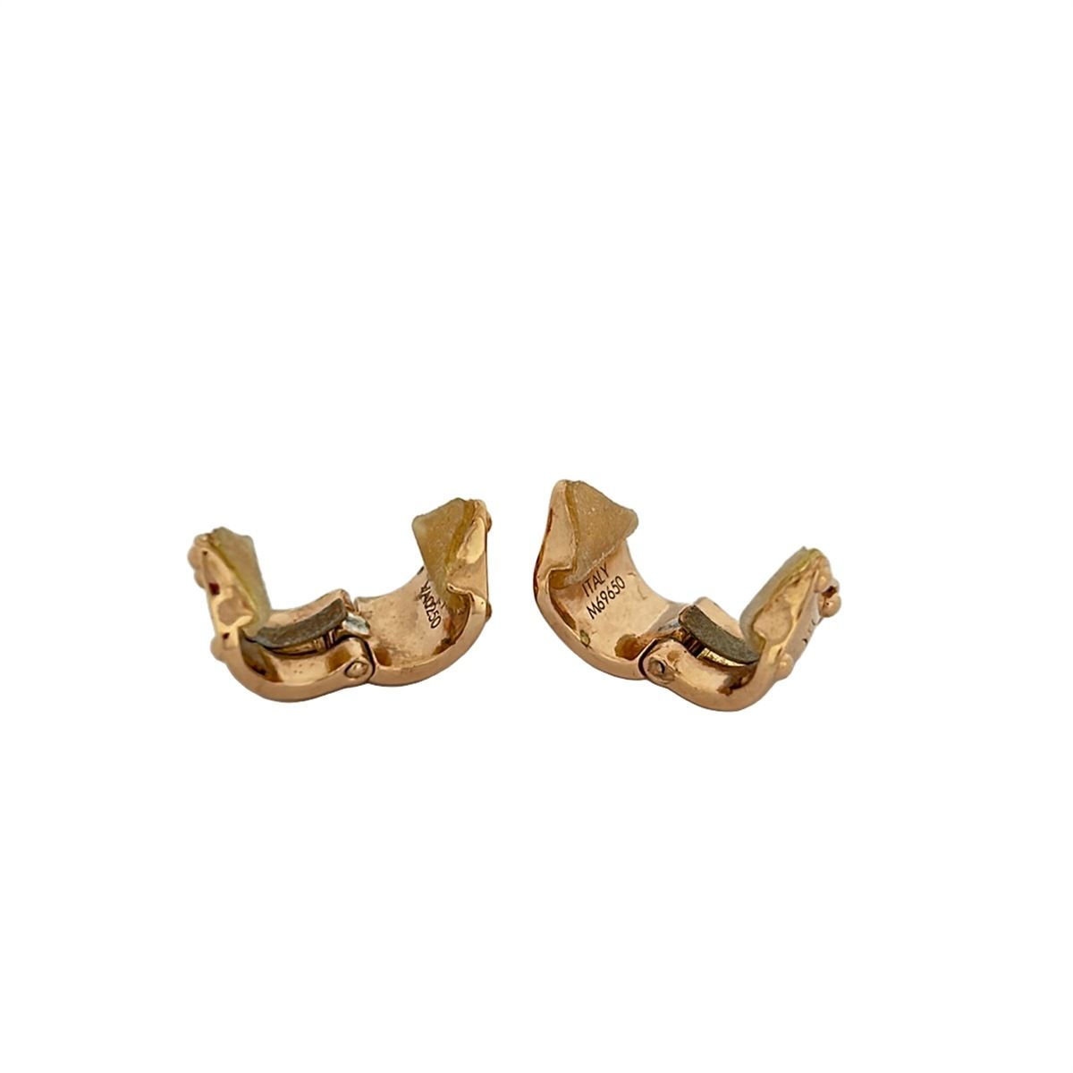 Louis Vuitton Earrings Book le Reille Dome Clip Nanogram Pink Gold — view 3
