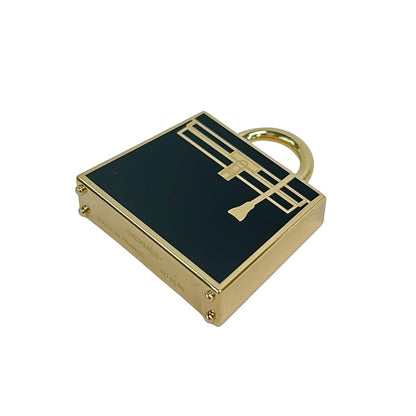 Hermes Pendant Top Curiosity Black Gold Kelly