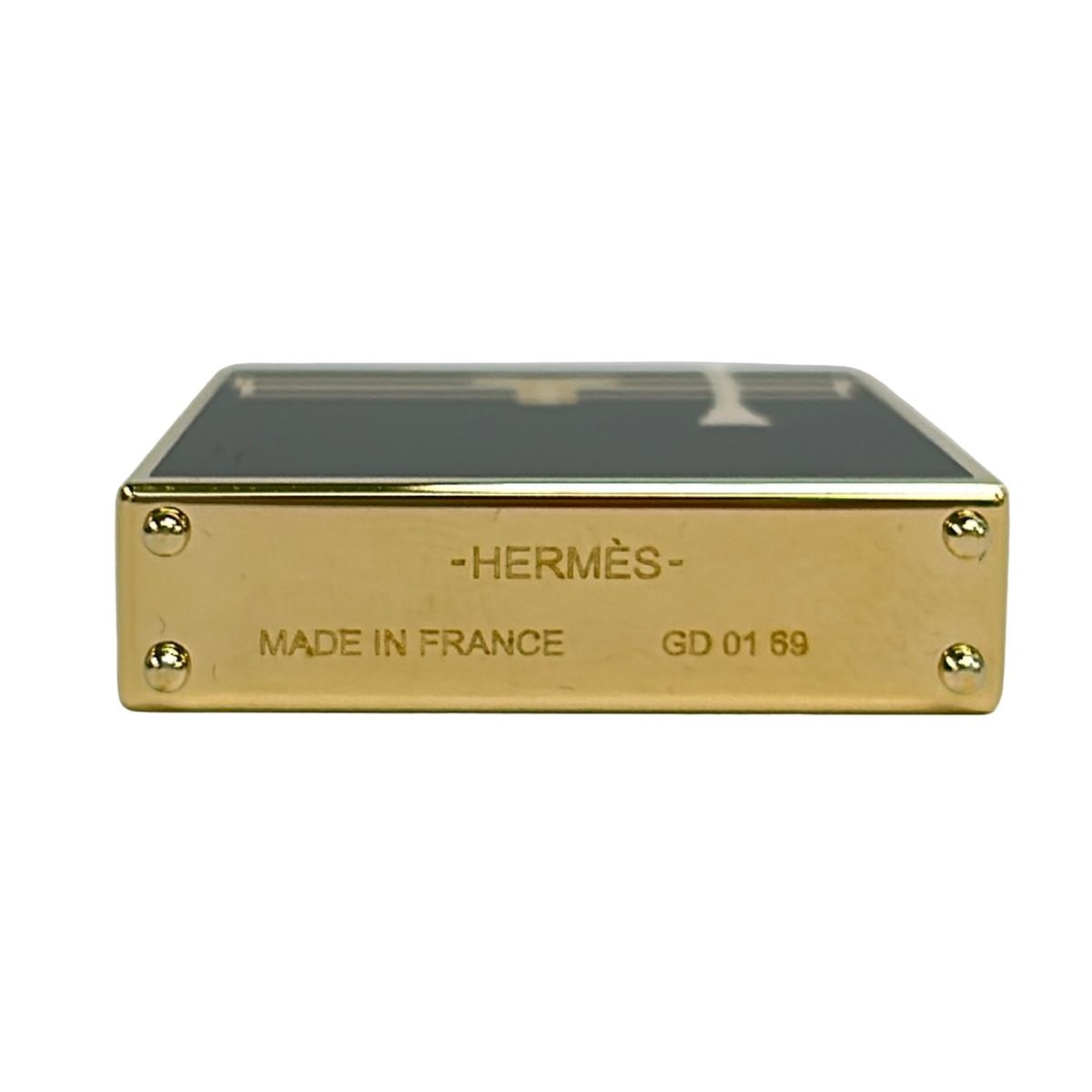 Hermes Pendant Top Curiosity Black Gold Kelly — view 3