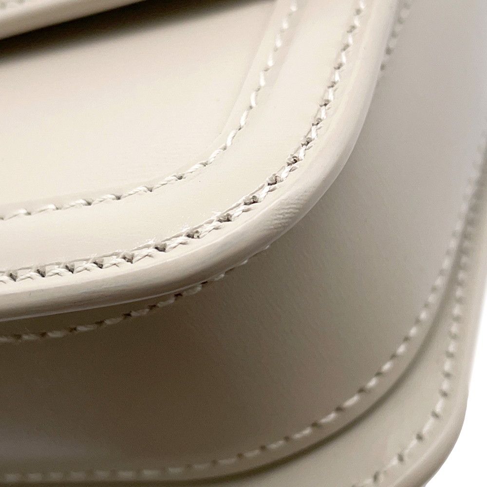 Saint Laurent Paris Shoulder Bag Solferino Small Satchel Leather White — view 9