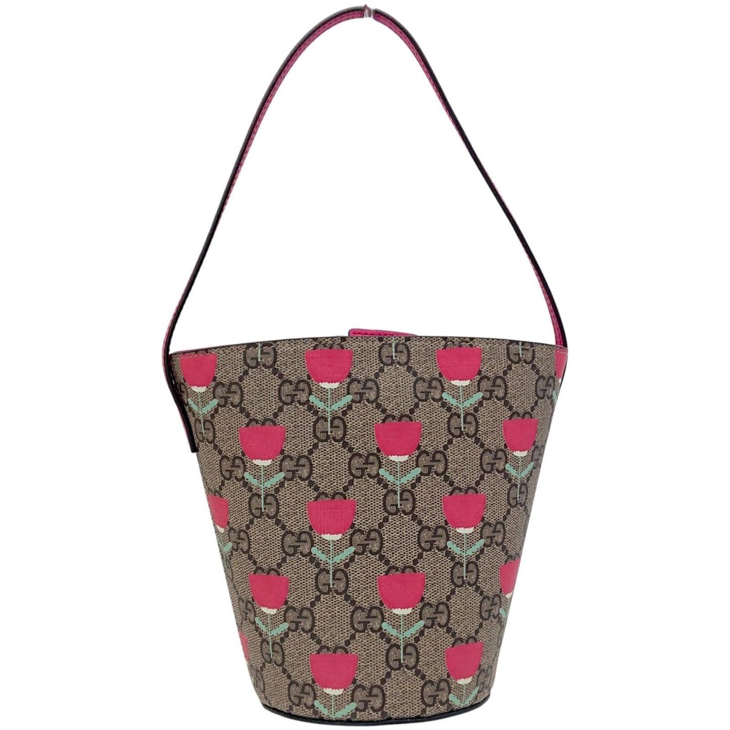 Gucci Baguette Bag Tote Kim Seungyoung Children's GG Supreme Flower Print — view 2