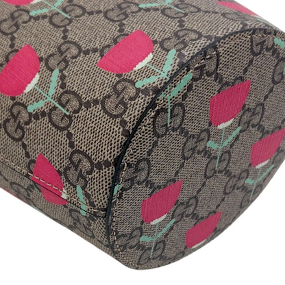 Gucci Baguette Bag Tote Kim Seungyoung Children's GG Supreme Flower Print — view 8