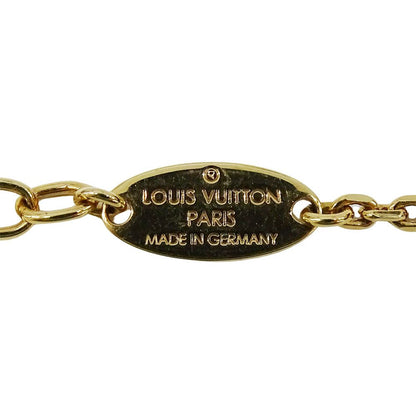 Louis Vuitton Bracelet Metal Blue Mining Gold Logo — view 6