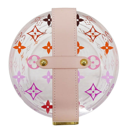 Louis Vuitton Acrylic Leather Monogram Boite Scott Pink Transparent Case Makeup — view 4