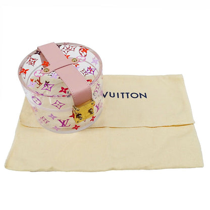 Louis Vuitton Acrylic Leather Monogram Boite Scott Pink Transparent Case Makeup — view 6