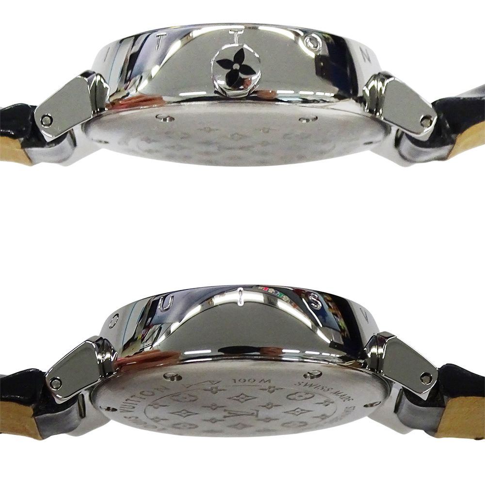 Louis Vuitton Watch Tambour Forever Diamond Quartz Stainless Steel Leather — view 3