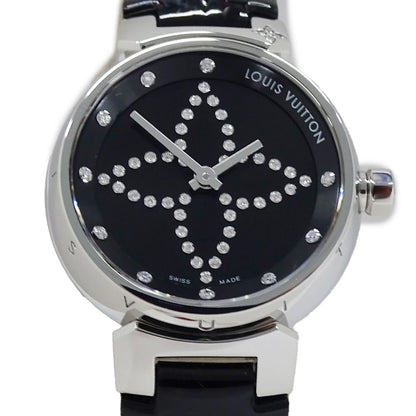 Louis Vuitton Watch Tambour Forever Diamond Quartz Stainless Steel Leather — view 2