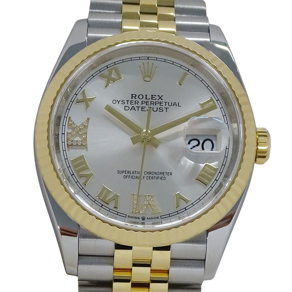 Rolex Datejust Watch VI IX Diamond Automatic Winding at Stainless Steel Gold YG — view 2