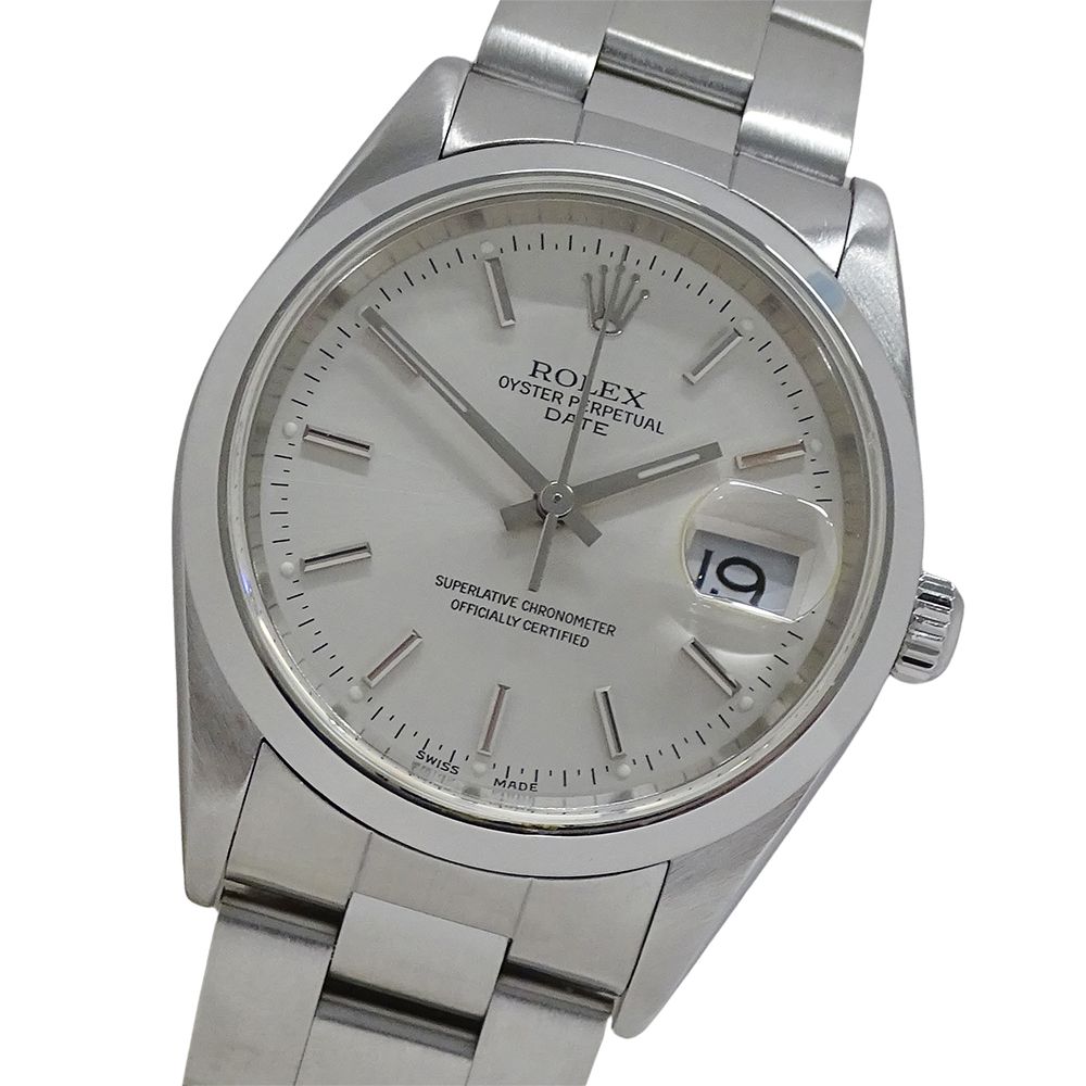 Rolex Oyster Perpetual Date a Number Watch Automatic Winding at Stainless Steel