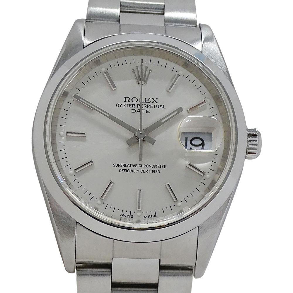 Rolex Oyster Perpetual Date a Number Watch Automatic Winding at Stainless Steel — view 2