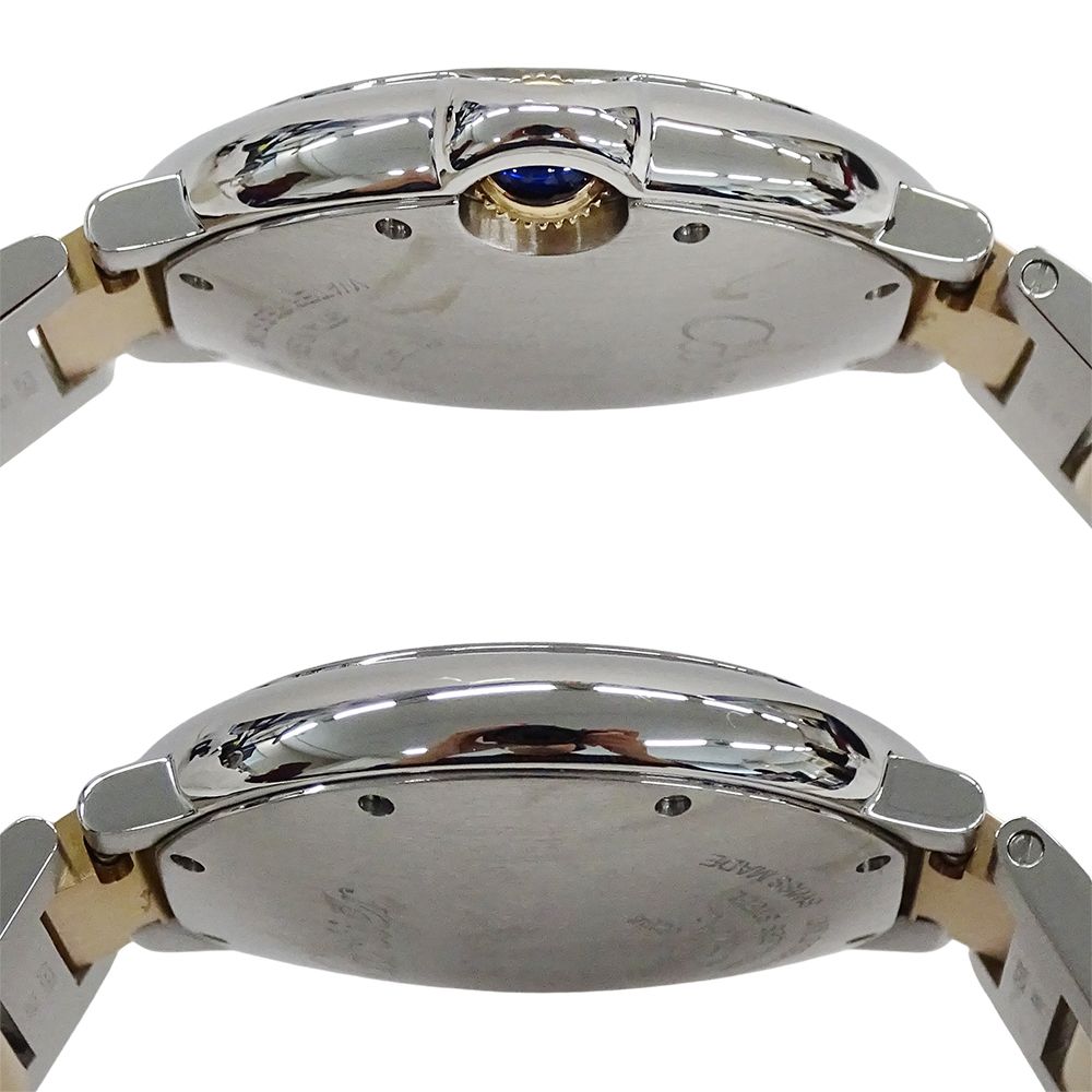 Cartier Watch Boys Baron Blue Diamond Automatic Winding at Stainless Steel Pink — view 3