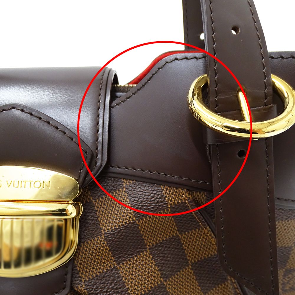 Louis Vuitton Damier Shoulder Bag Sistine PM Brown — view 8