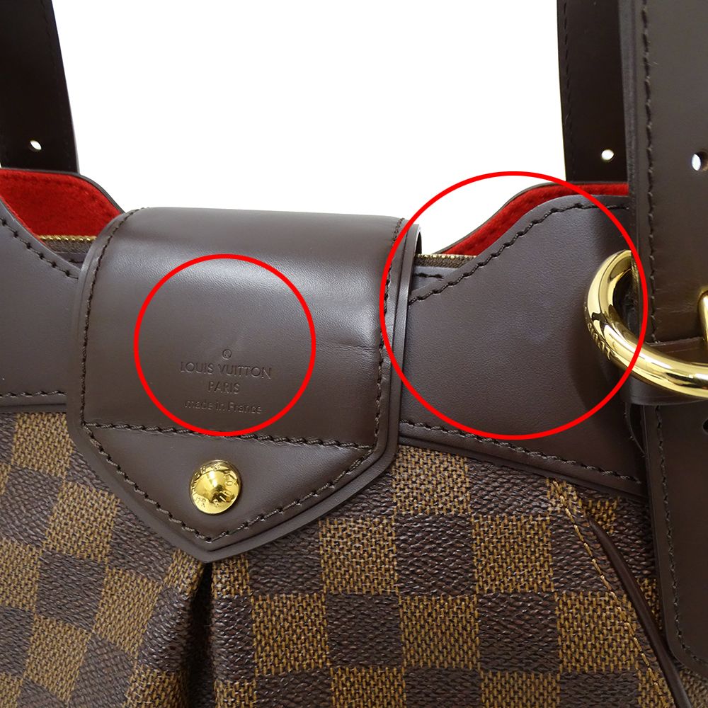 Louis Vuitton Damier Shoulder Bag Sistine PM Brown — view 7