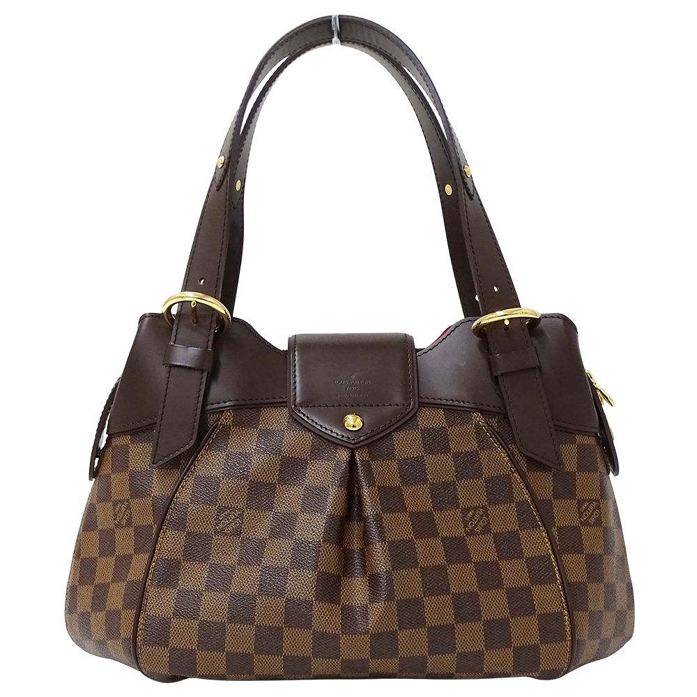 Louis Vuitton Damier Shoulder Bag Sistine PM Brown — view 2