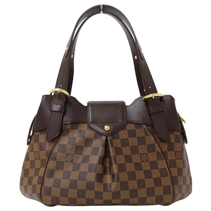 Louis Vuitton Damier Shoulder Bag Sistine PM Brown — view 2
