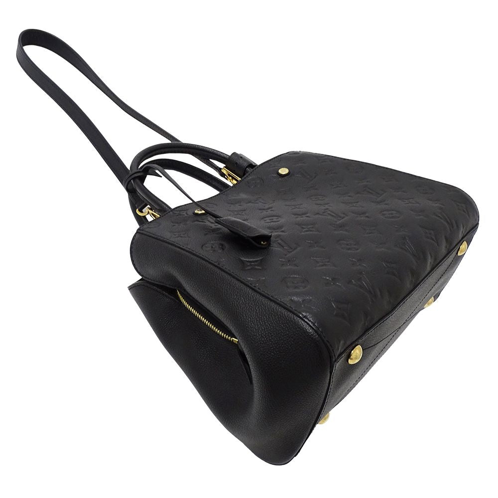 Louis Vuitton Monogram Empreinte 2-Way Shoulder Bag Montaigne MM Noir Black — view 4