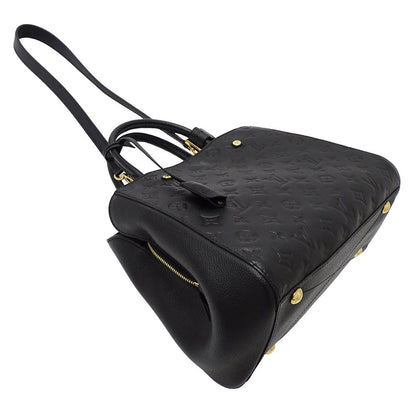 Louis Vuitton Monogram Empreinte 2-Way Shoulder Bag Montaigne MM Noir Black — view 4
