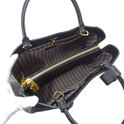 Louis Vuitton Monogram Empreinte 2-Way Shoulder Bag Montaigne MM Noir Black — view 5