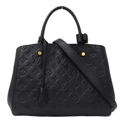 Louis Vuitton Monogram Empreinte 2-Way Shoulder Bag Montaigne MM Noir Black