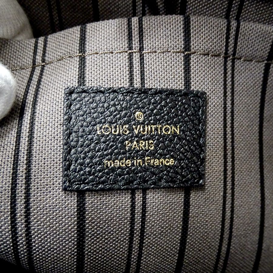 Louis Vuitton Monogram Empreinte 2-Way Shoulder Bag Montaigne MM Noir Black — view 6