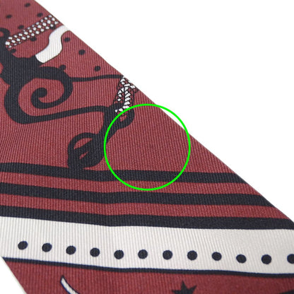 Hermes Scarf Twill Festival Des Amazones Amazon Silk Bourgogne Bordeaux — view 6
