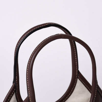 Miu Miu Ivy Mini 2-Way Bag Calfskin Logo Patch Brown Gold — view 4