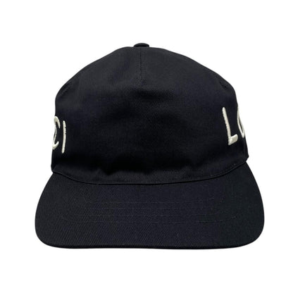 Gucci Hat Embroidery Baseball Cap L Cotton Logo Black White Loved — view 3