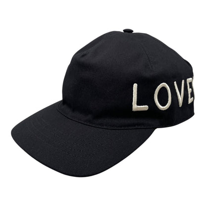 Gucci Hat Embroidery Baseball Cap L Cotton Logo Black White Loved