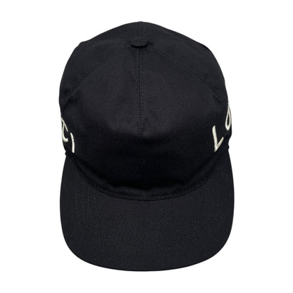 Gucci Hat Embroidery Baseball Cap L Cotton Logo Black White Loved — view 7