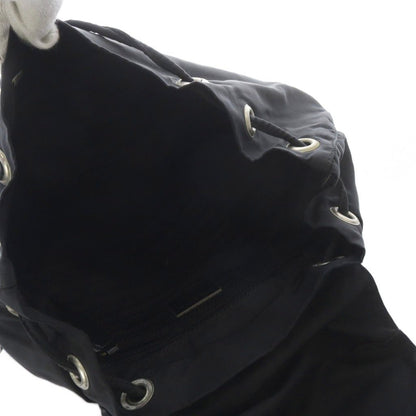 Prada Nylon Backpack Logo Black — view 6