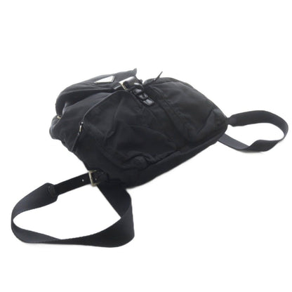 Prada Nylon Backpack Logo Black — view 4