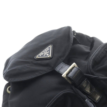 Prada Nylon Backpack Logo Black — view 5