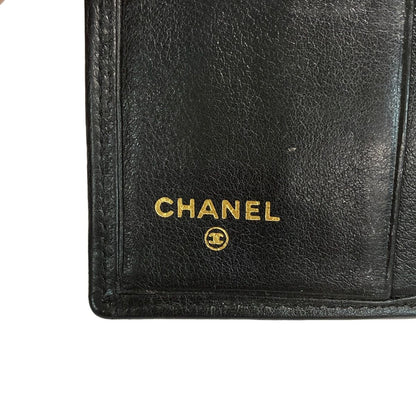 Chanel Bifold Wallet Bicolor Black Lambskin — view 5
