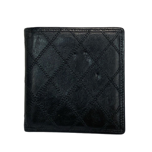 Chanel Bifold Wallet Bicolor Black Lambskin