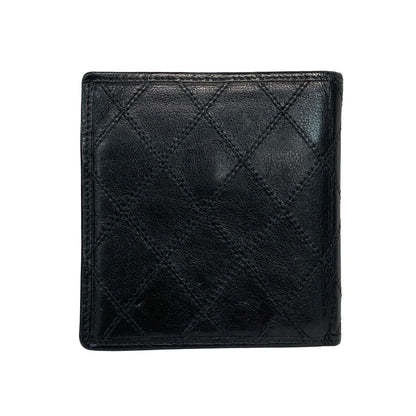 Chanel Bifold Wallet Bicolor Black Lambskin — view 2
